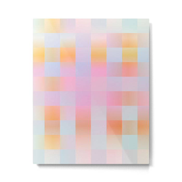 Blurred Plaid Metal Print Gallery Image 1