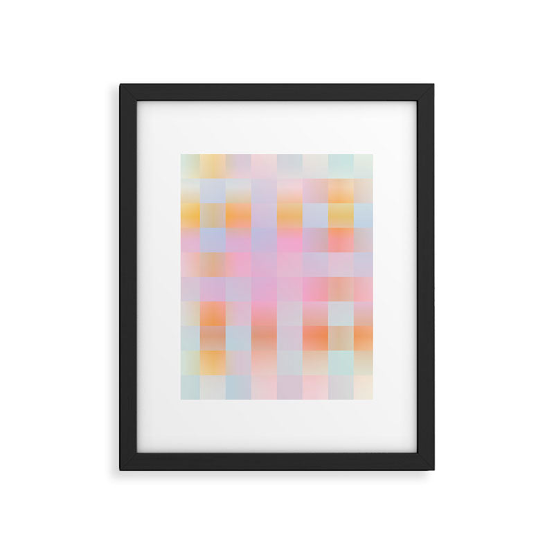 Blurred Plaid Framed Art Print Gallery Image 6