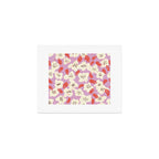 Bold flowers in my garden on chaly pink Art Print Gallery Image 1