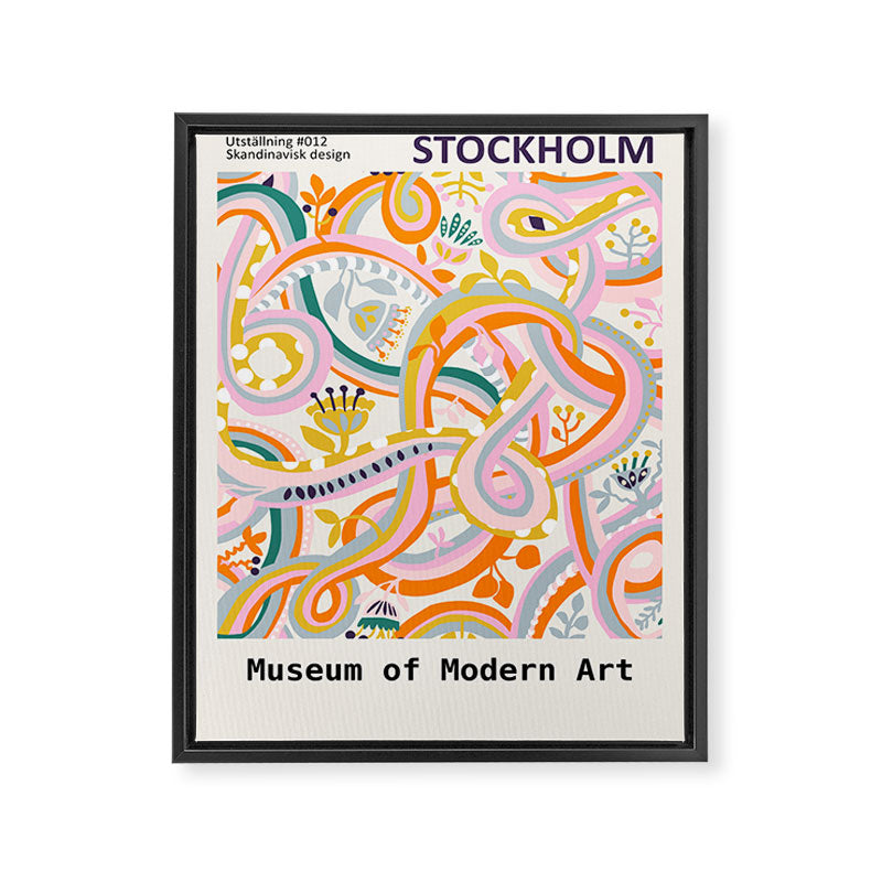 Botanical dopamine Exhibition Stockholm Framed Canvas Print Gallery Image 6