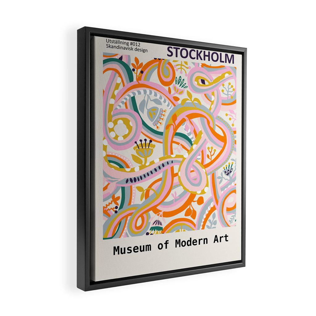 Botanical dopamine Exhibition Stockholm Framed Canvas Print Gallery Image 2
