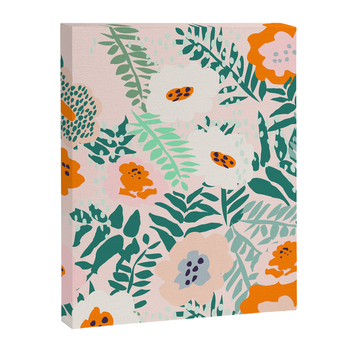 Botanical dopamine flowers Canvas Print Gallery Image 1