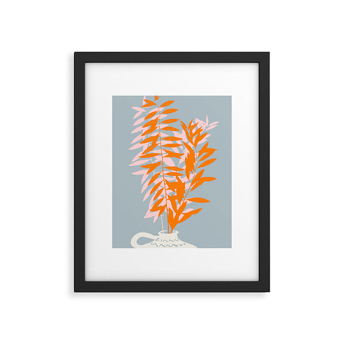 Botanical dopamine twigs Framed Art Print Gallery Image 1
