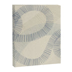 calming essentials Curved Lines denim blue Canvas Print Gallery Image 6