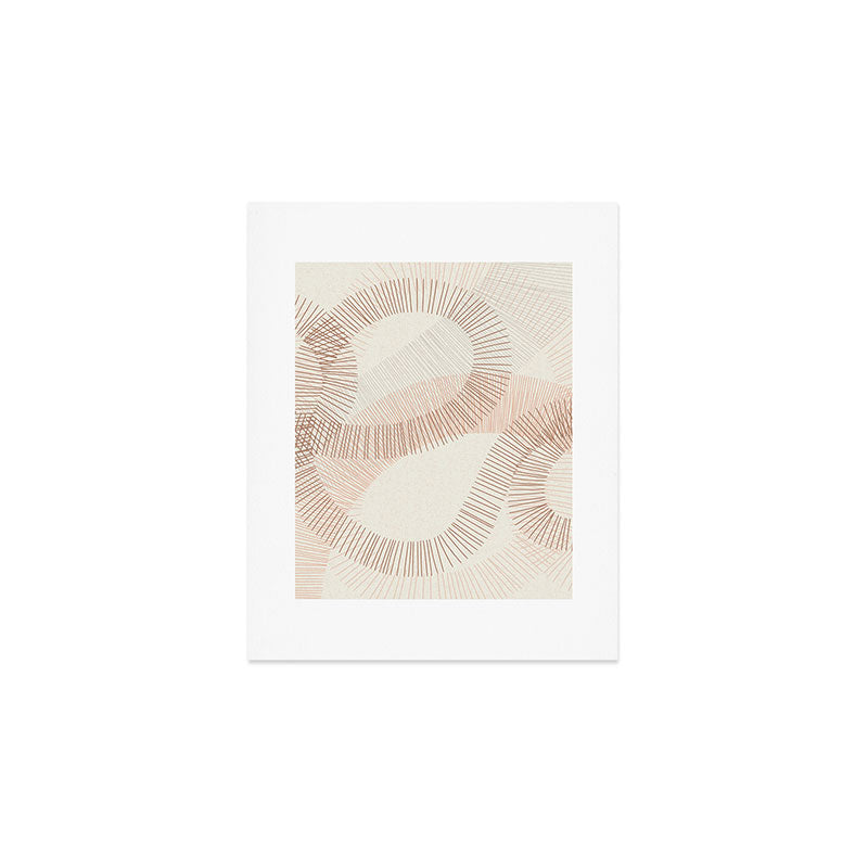 calming essentials Curved Lines  sand Art Print Gallery Image 1