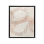 calming essentials Curved Lines  sand Framed Canvas Print Gallery Image 6