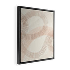 calming essentials Curved Lines  sand Framed Canvas Print Gallery Image 2