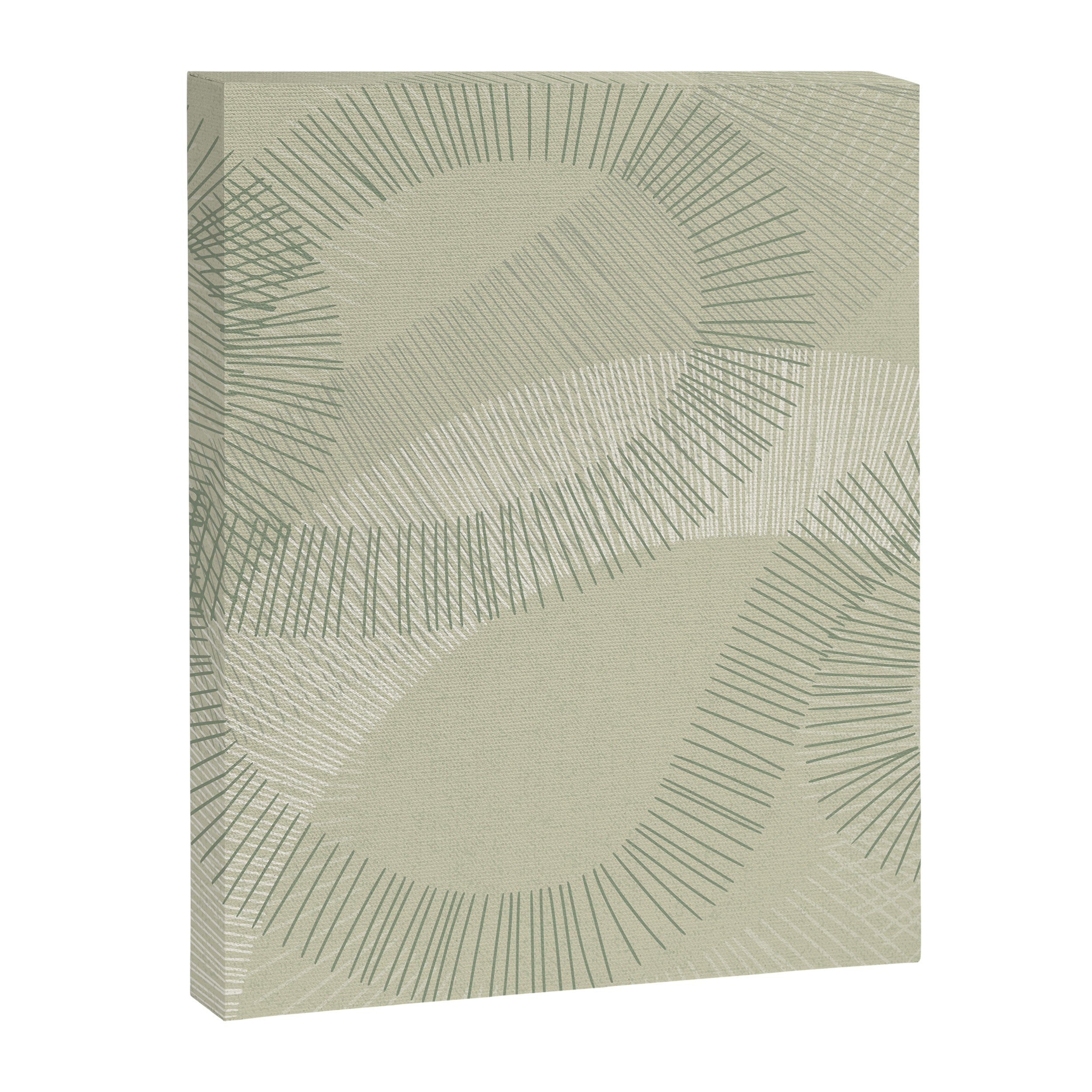 calming essentials Curved Lines soft sage Canvas Print Gallery Image 6