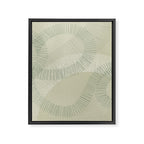 calming essentials Curved Lines soft sage Framed Canvas Print Gallery Image 6
