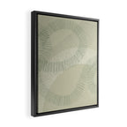 calming essentials Curved Lines soft sage Framed Canvas Print Gallery Image 2