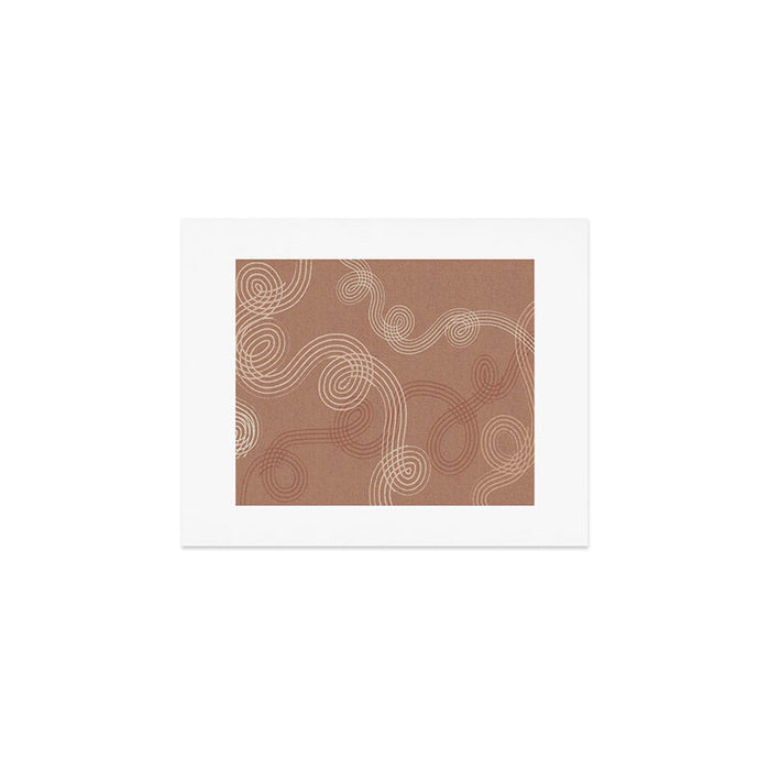 calming essentials loops Mocha Mousse Art Print Gallery Image 1