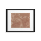 calming essentials loops Mocha Mousse Framed Art Print Gallery Image 5