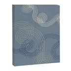 calming essentials loops muted blue Canvas Print Gallery Image 6