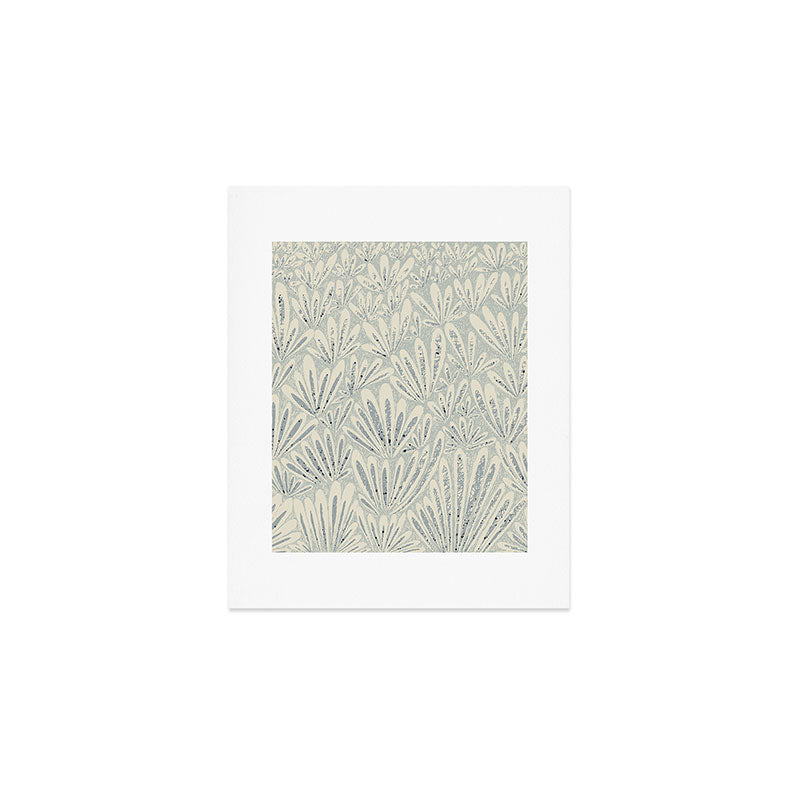 calming essentials meadow chalky blue Art Print Gallery Image 1