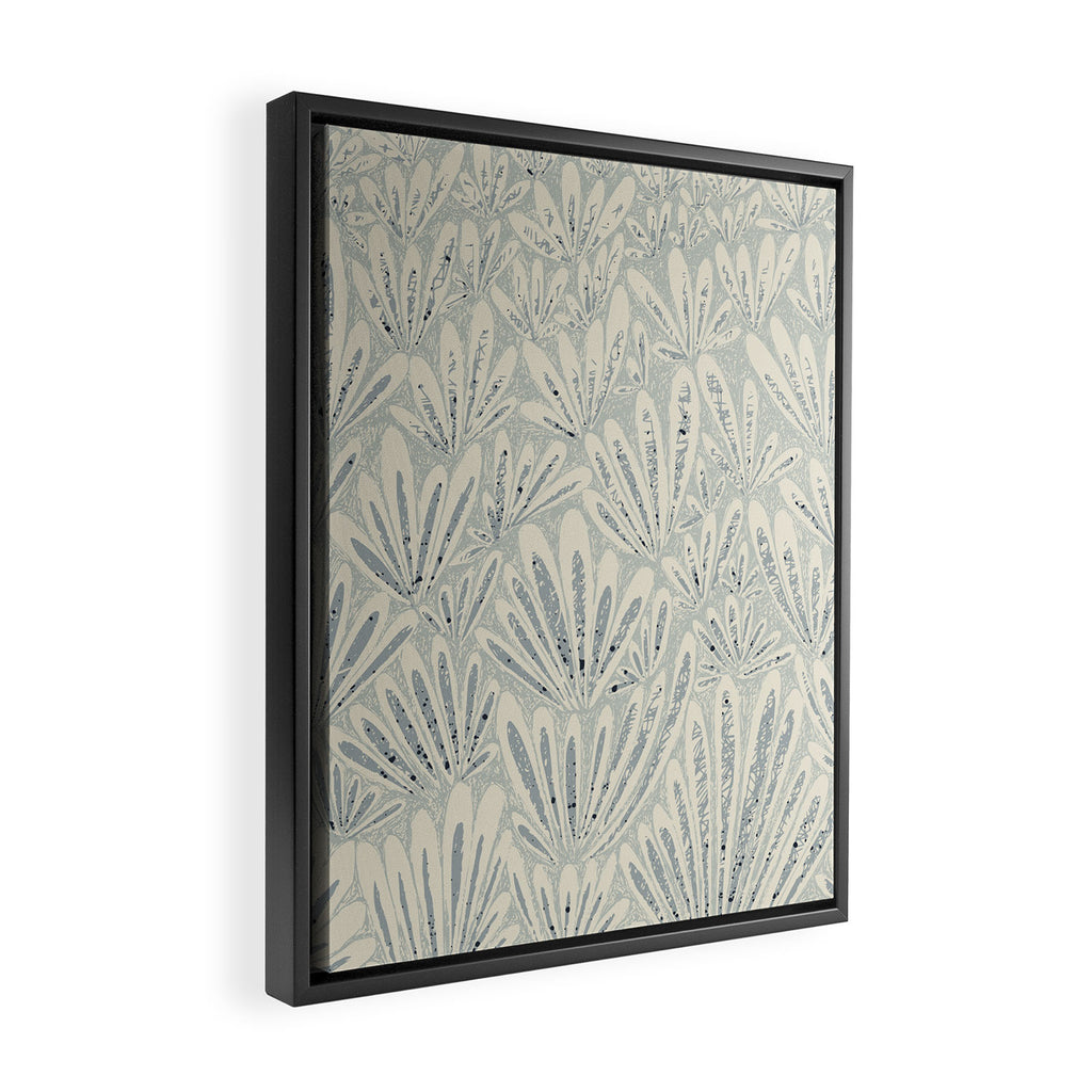 calming essentials meadow chalky blue Framed Canvas Print Gallery Image 2