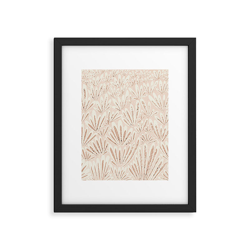 calming essentials meadow chalky rose Framed Art Print Gallery Image 5