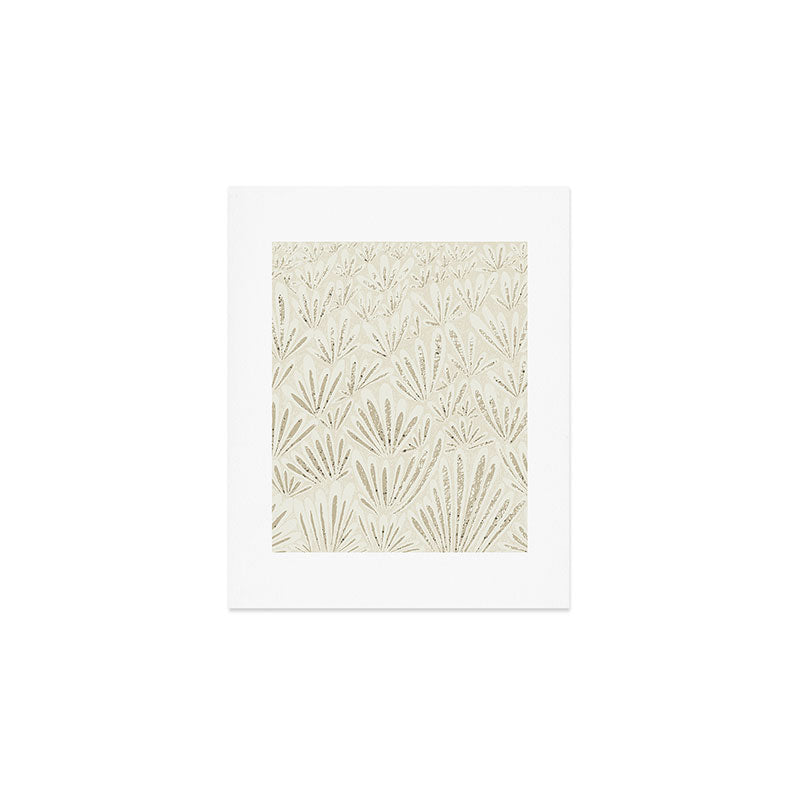 calming essentials meadow neutral white Art Print Gallery Image 1