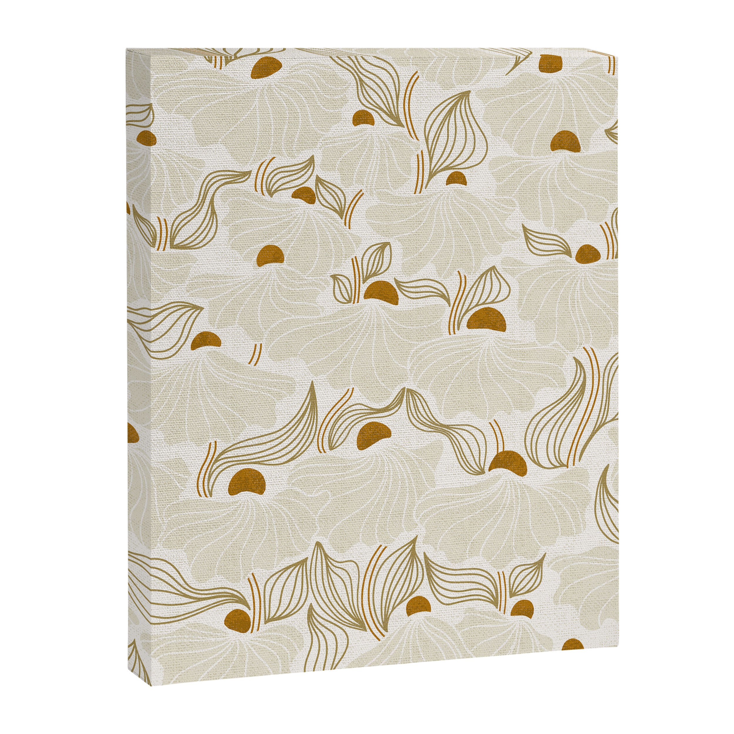 calming essentials Natural flow meadow ivory Canvas Print Gallery Image 6