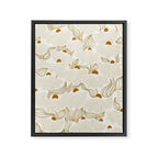 calming essentials Natural flow meadow ivory Framed Canvas Print Gallery Image 6