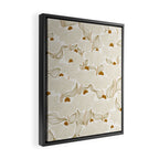 calming essentials Natural flow meadow ivory Framed Canvas Print Gallery Image 2