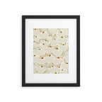 calming essentials Natural flow meadow ivory Framed Art Print Gallery Image 5