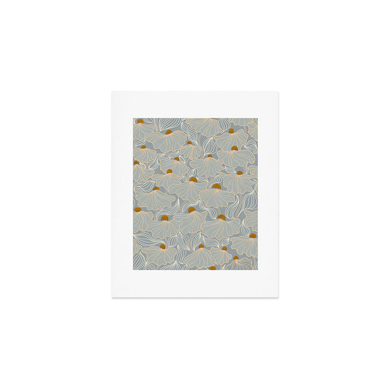 calming essentials Natural flow meadow misty Art Print Gallery Image 1