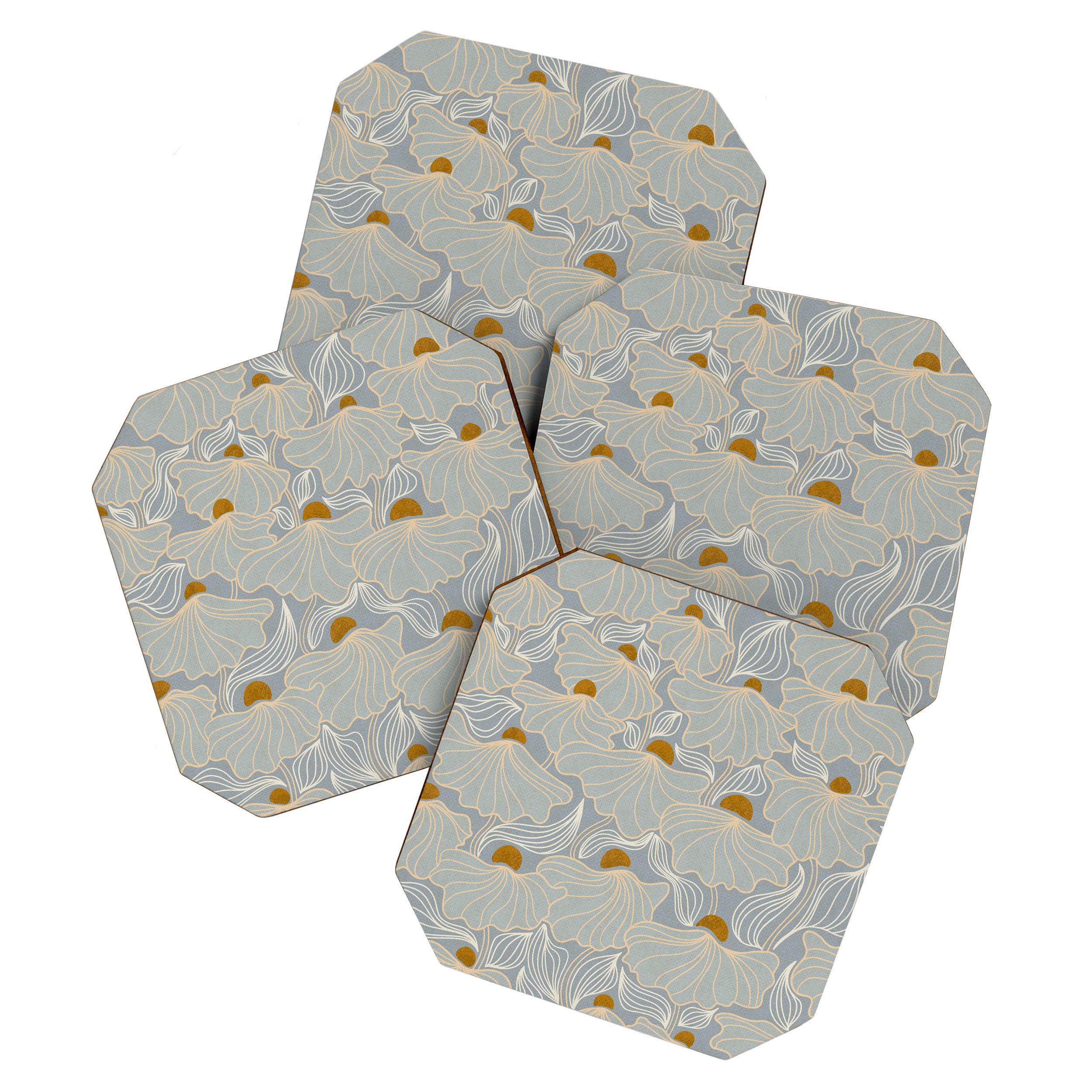 calming essentials Natural flow meadow misty Coaster Gallery Image 1