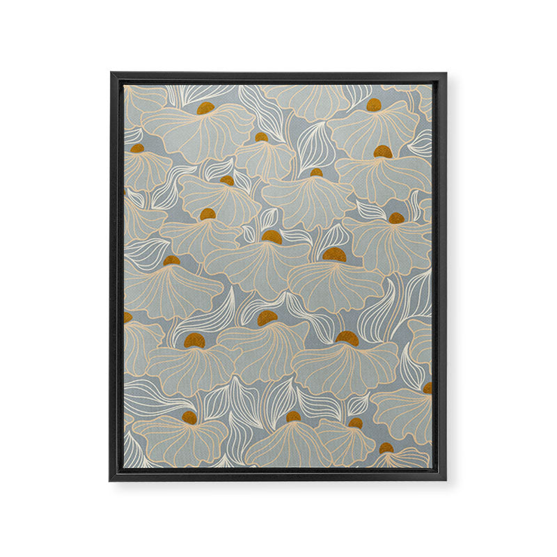 calming essentials Natural flow meadow misty Framed Canvas Print Gallery Image 6
