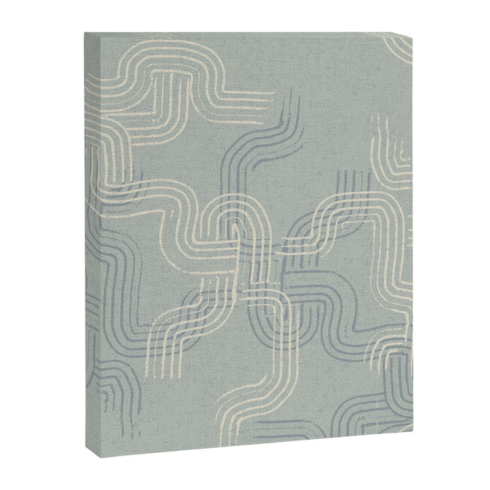 calming essentials traces concrete blue Canvas Print Gallery Image 1