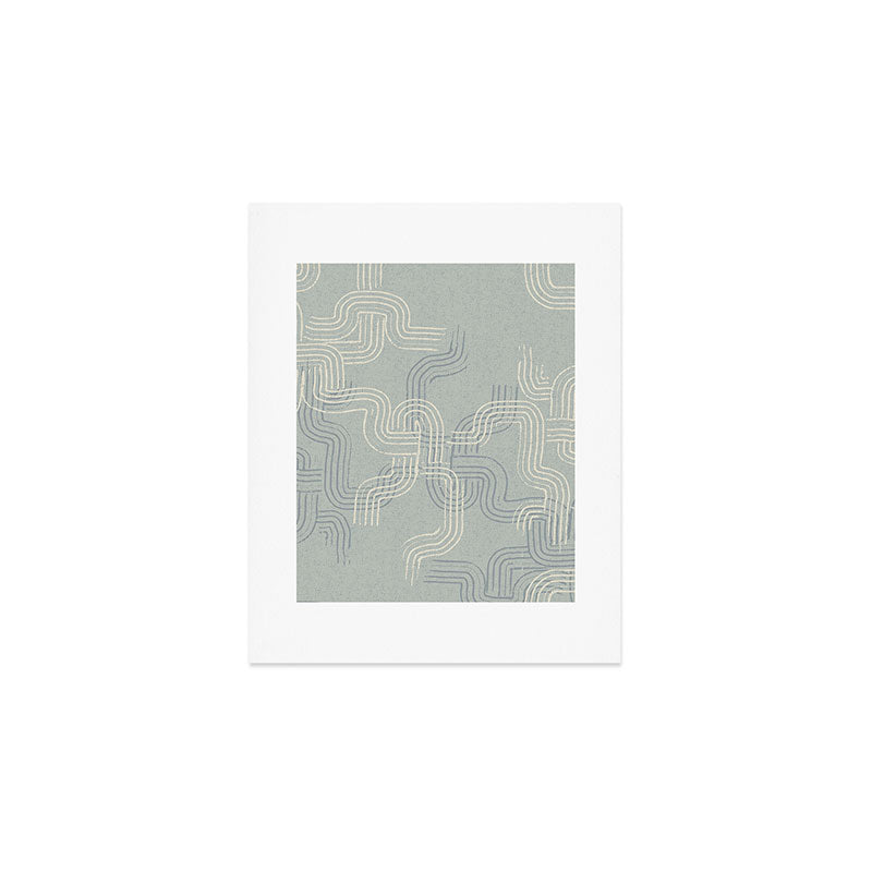 calming essentials traces concrete blue Art Print Gallery Image 1