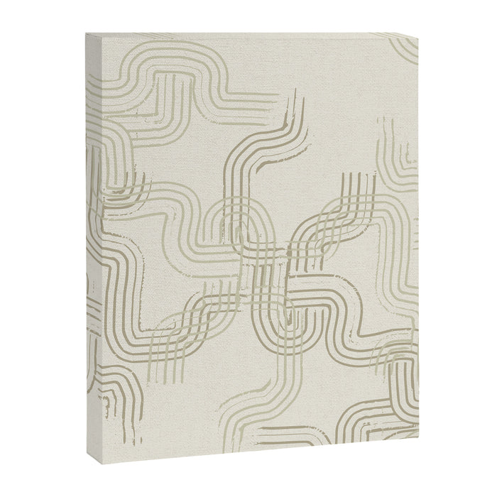 calming essentials traces neutral white Canvas Print Gallery Image 1