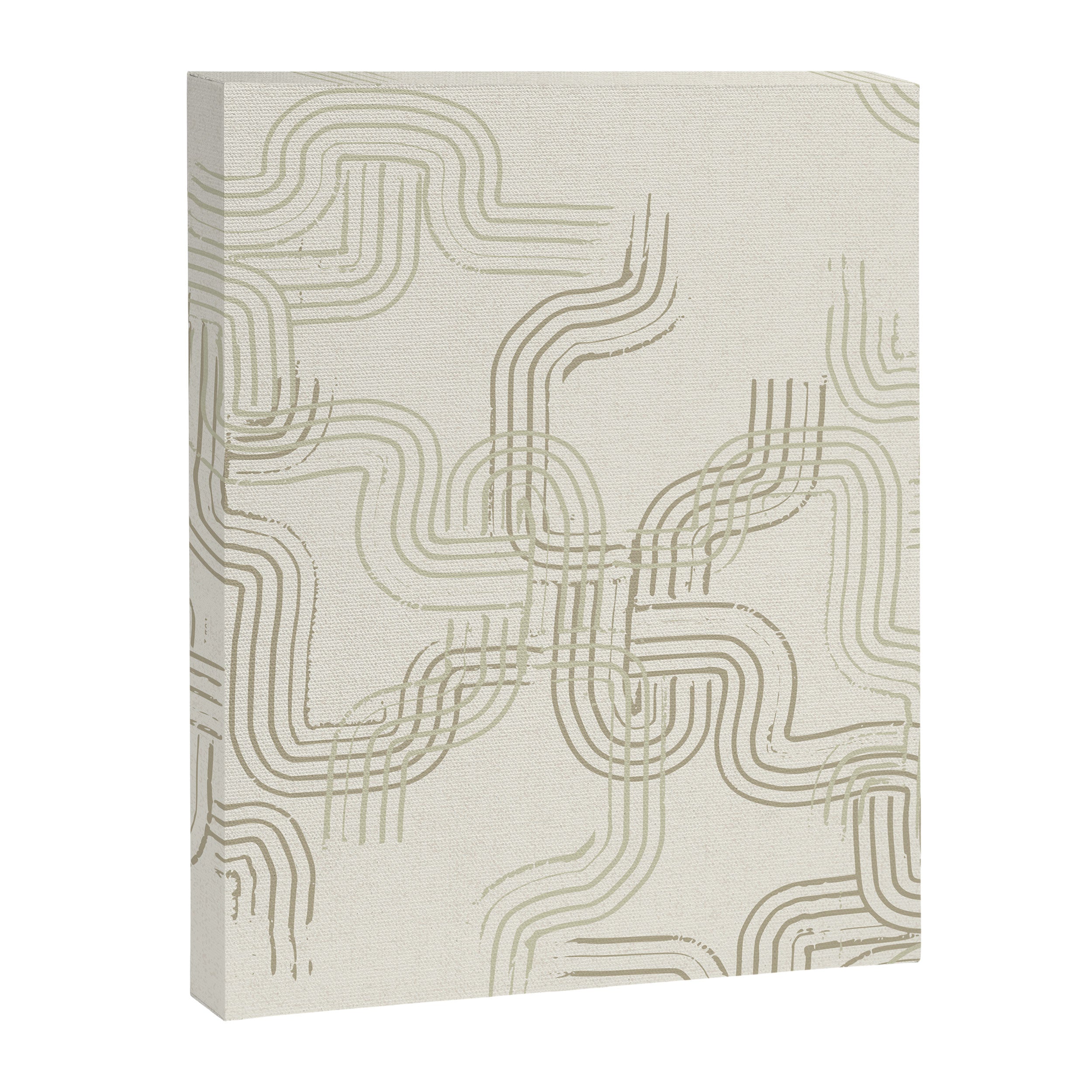 calming essentials traces neutral white Canvas Print Gallery Image 6