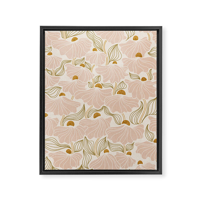 calming essentialsNatural flow meadow blush Framed Canvas Print Gallery Image 1