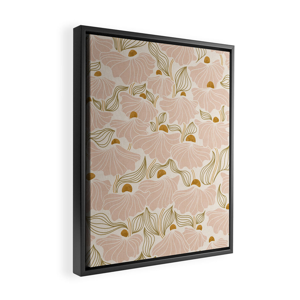 calming essentialsNatural flow meadow blush Framed Canvas Print Gallery Image 2