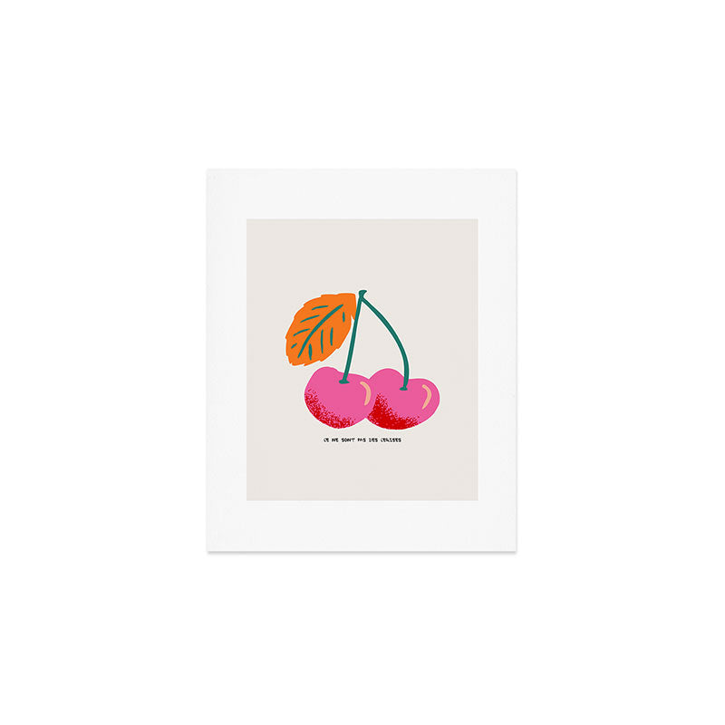 Ce ne sont pas des cerises Art Print Gallery Image 1