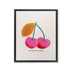 Ce ne sont pas des cerises Framed Canvas Print Gallery Image 6