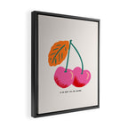 Ce ne sont pas des cerises Framed Canvas Print Gallery Image 2
