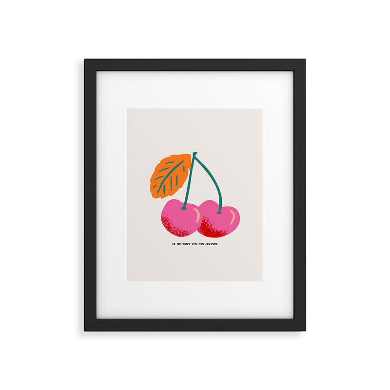 Ce ne sont pas des cerises Framed Art Print Gallery Image 5