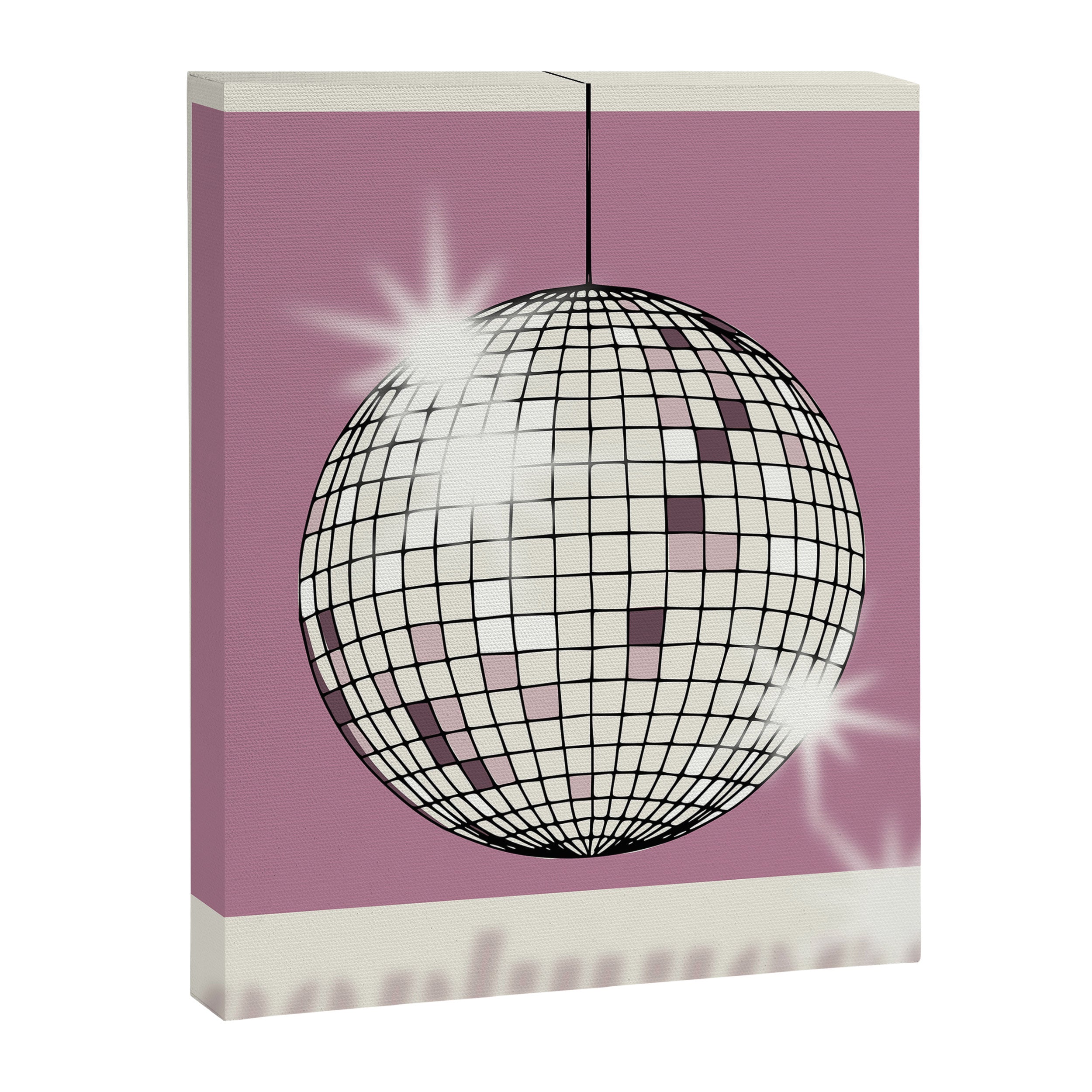 Celebrate the 80s Partyzone pink Canvas Print Gallery Image 8