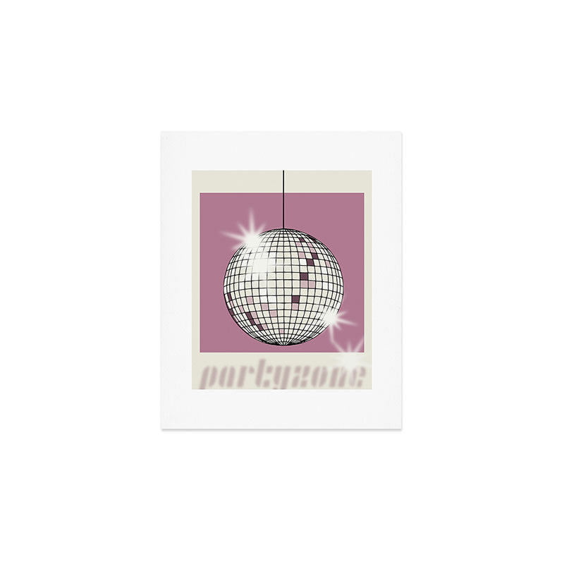 Celebrate the 80s Partyzone pink Art Print Gallery Image 1