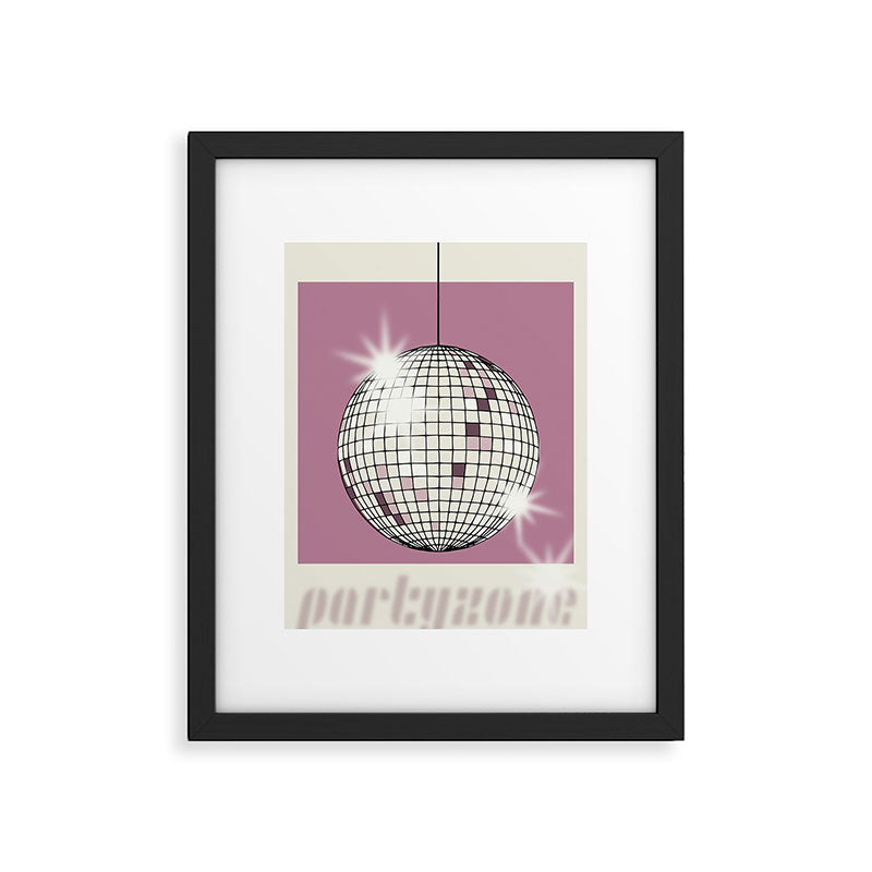 Celebrate the 80s Partyzone pink Framed Art Print Gallery Image 6