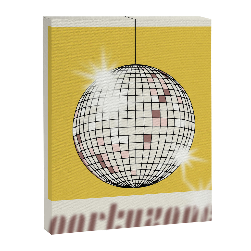 Celebrate the 80s Partyzone yellow Canvas Print Gallery Image 8
