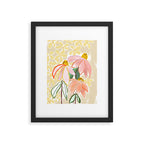 Chalky coneflowers still life Framed Art Print Gallery Image 5