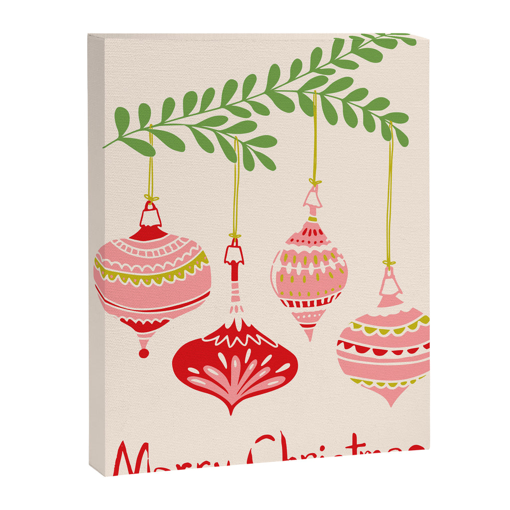 Cheerful little Christmas baubles Canvas Print Gallery Image 6