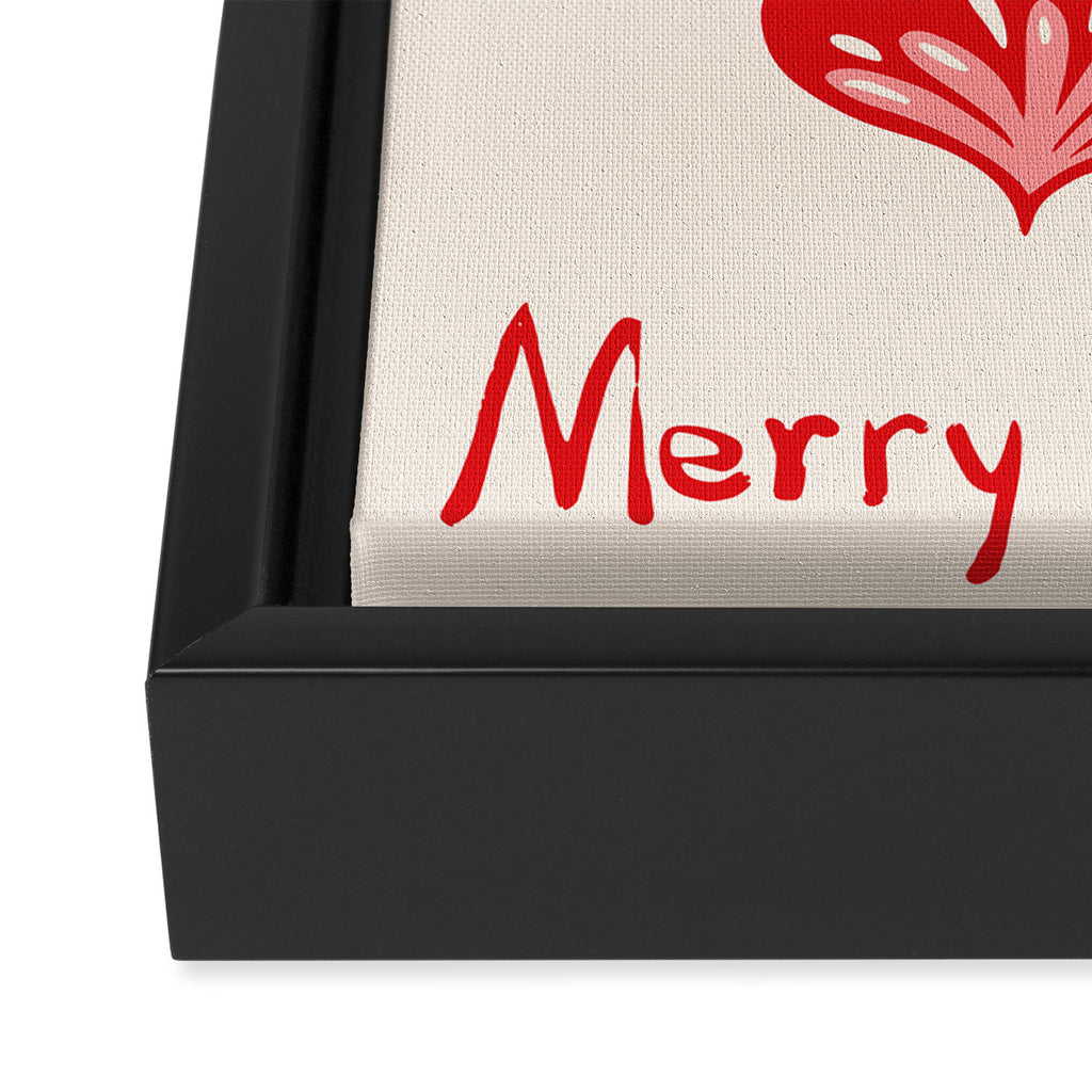 Cheerful little Christmas baubles Framed Canvas Print Gallery Image 3