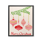 Cheerful little Christmas baubles Framed Canvas Print Gallery Image 6