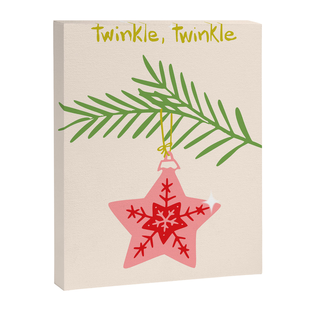Cheerful twinkle Christmas star Canvas Print Gallery Image 6