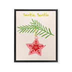 Cheerful twinkle Christmas star Framed Canvas Print Gallery Image 6