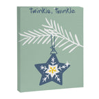 Cheerful twinkle Christmas star mint Canvas Print Gallery Image 8