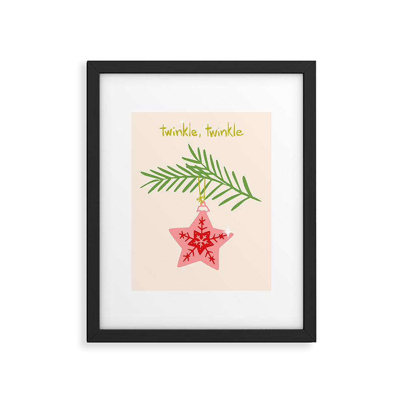 Cheerful twinkle Christmas star Framed Art Print Gallery Image 5